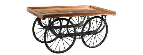 Unique Tables 4 Wheeled Handcart Furniture