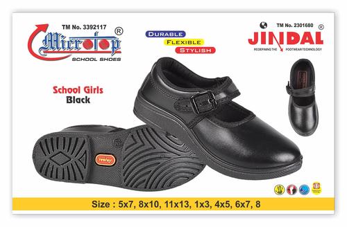 Washable School Girl Black Shoe