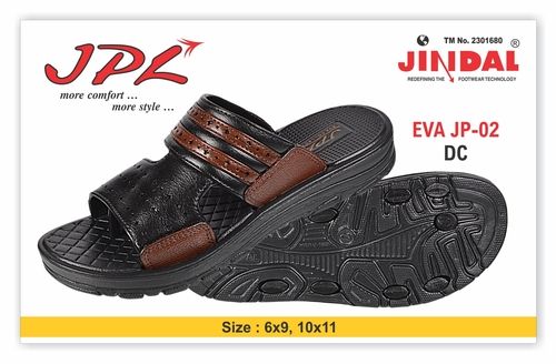 Black Eva Mens Slipper Jp-02 D/c