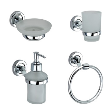 Stainless Steel Designer Bathroom Accessories(Pack Of 4)