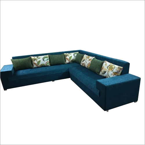 L Shape Corner Sofa Set - Wood Material, Available in Multiple Sizes and Colors | Modern Handmade Design, Comfortable for Drawing Room Use