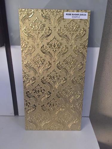 Gold Ceramic Tiles - Acid-Resistant, Polished Gloss and Matt Finish | Square Edge Decor and Mosaic Design for Elegant Interiors