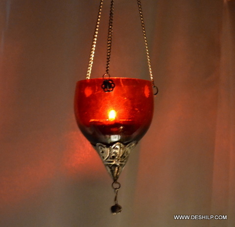 Small T Light Hanging Candle Holder