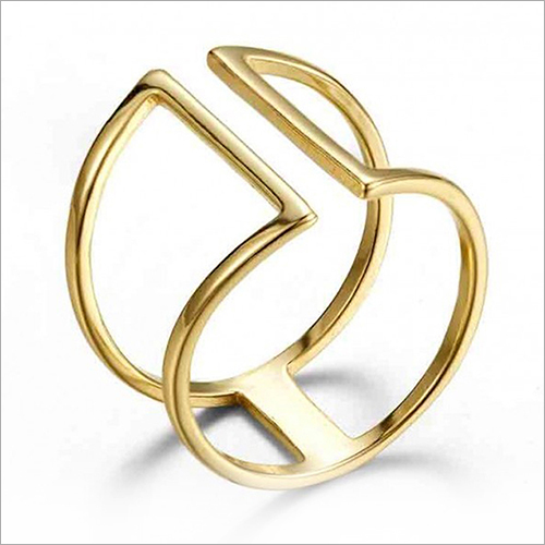 Round Gold Plated Handmade Ring
