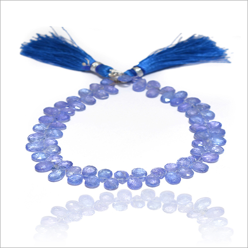 Natural Iolite Pear Handmade Gemstone Beads Strand Natural Iolite Pear Handmade Gemstone Beads Strand