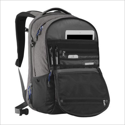 Multi Pockets School Bag - Nylon, Varied Sizes, Black & Grey Color Combination | Multi-Pocket Design, Adjustable Back Straps, Moisture Proof, Biodegradable