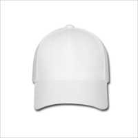 Men's Casual Cap - Cotton Material, White Color | Sports Cap With Excellent Finish, Customizable For Trekking And Outdoor Activities