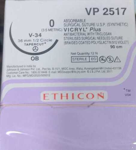 Ethicon Vicryl Plus Antibacterial Sutures (VP2517)