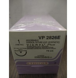 Ethicon Synthetic Absorbable Coated Vicryl Plus Antibacterial Sutures (VP2826E)