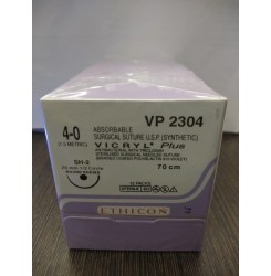 Ethicon Synthetic Absorbable Coated Vicryl Plus Antibacterial Sutures -VP2304