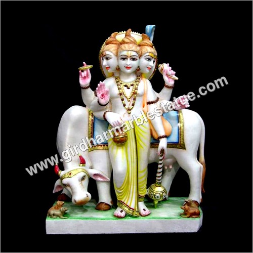 Marble Dattatreya Statue Marble Dattatreya Statue