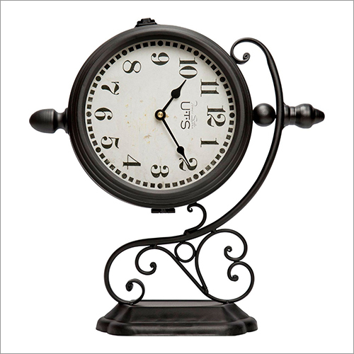 Wall Clock - Wood and Metal , Round Shape with Easy Installation and Moisture Resistant Design