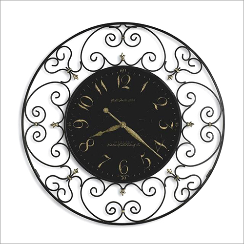 Round Wrought Iron Wall Clock