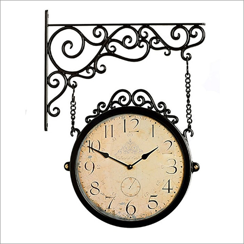 Wall Hanging Clock - Wood & Metal Customizable Round Design | Hand-Crafted Moisture & Dust Resistant Aesthetic Interior Decor