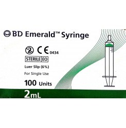 White Bd Emerald Blister 2Ml Syringes