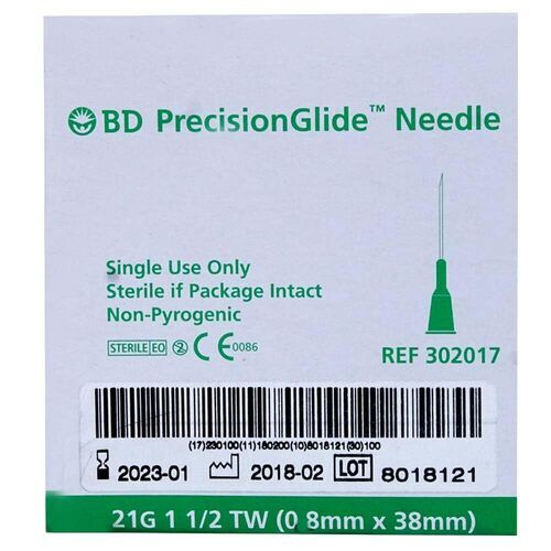 BD PrecisionGlide Needle (21G X 1)