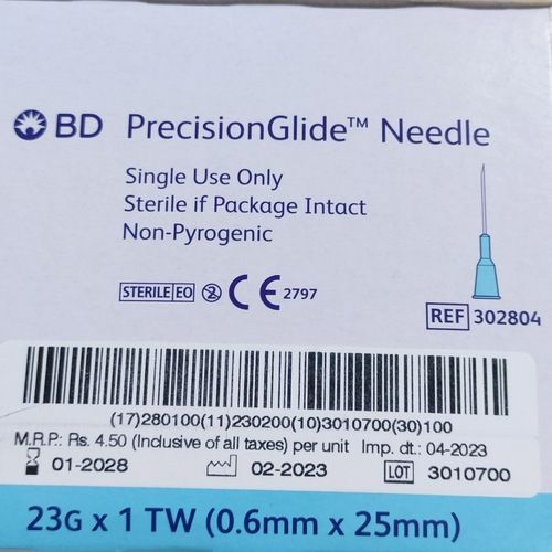 BD PrecisionGlide Needle (23G X 1)