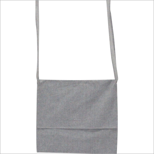 Grey Cotton Sling Bag