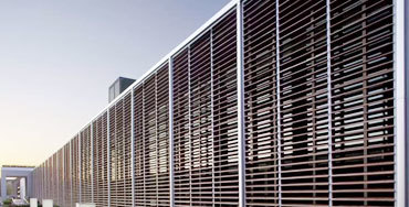 Ventilation Louvers - Sheet Metal, Commercial Use | Durable, Weather-Resistant, Adjustable Angled Slats for Optimal Light and Air Flow