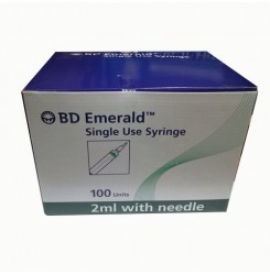 Bd emerald single use syringe 2ML
