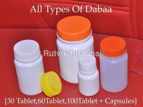 White Pharma Plastic Containers