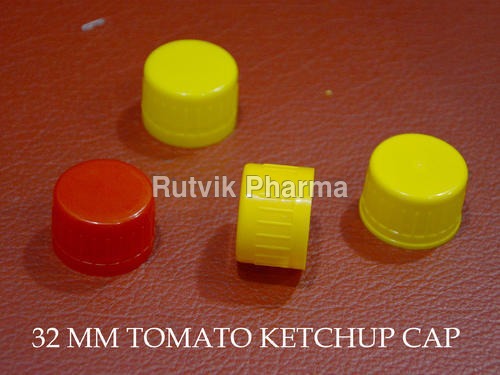 Plastic Yellow, Red Tomato Sauce Cap