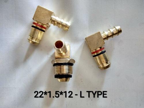 Automotive Spare Parts - Brass, 22x1.5x12mm, L-Type, 12mm Threads | Durable, Corrosion-Resistant, Leak-Proof, Easy Installation