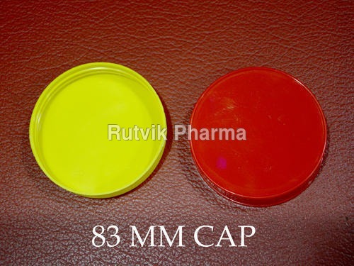Easy Open End Plastic Red, Yellow 83 Mm Jar Container Cap
