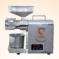 Oil Maker Machine - 304 Food Grade Stainless Steel, 360x160x350 Mm, Silver | Automatic Operation, 3-6 Kg Production Capacity, 400w Power, 1 Year Warranty