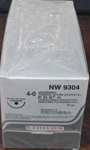Ethicon Synthetic Absorbable Sutures Pds II (Polydioxanone) (NW9304)