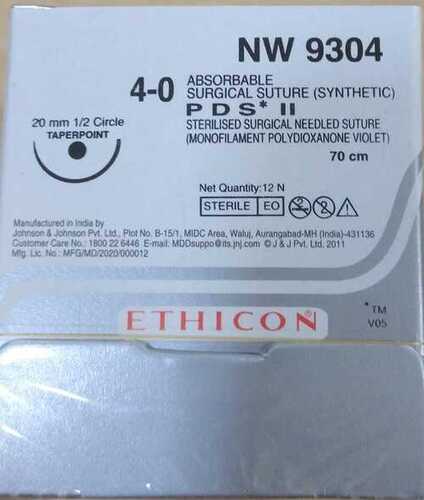 Ethicon Synthetic Absorbable Sutures Pds II (Polydioxanone) (NW9304)