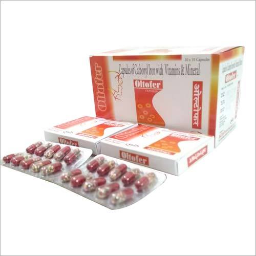 Oltofer - 99.99% Pure Carbonyl Iron Capsules , Red Color , Vitamin & Mineral Enrichment for Immunity Support
