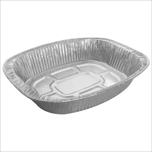 Silver Paramount O Roaster (7500 Ml) Disposable  Aluminium Foil  Food Container