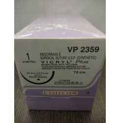 Ethicon Synthetic Absorbable Coated Vicryl Plus Antibacterial Sutures (VP2359)