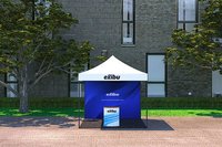 Event Display Kit - Polyester Material, 3m X 3m Gazebo Tent With Backwall | Ideal For Product Sampling, Retail Activations, And Exhibitions