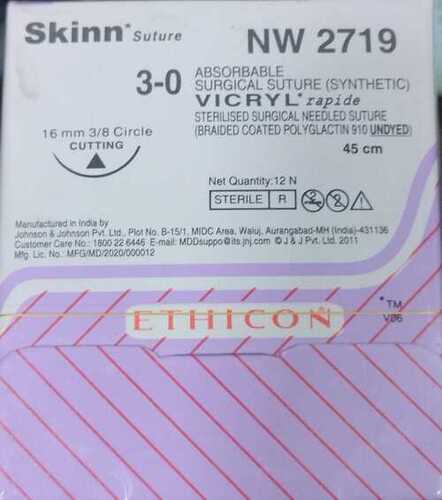 Ethicon Synthetic Absorbable  Coated Vicryl Rapide (NW2719)
