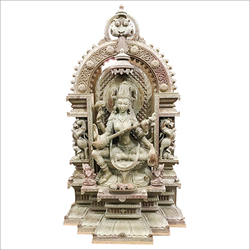 Saraswati Stone Statue