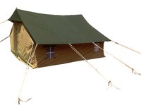 Thar Ridge Tent - 525 Gsm Poly Viscose & Polyester Cotton Fabric, 14x13x7.2 Ft Dimensions | Family Size For 6+ People, Waterproof & Rot Proof, Mosquito Net Doors & Windows, Durable Ms Pipe Frame