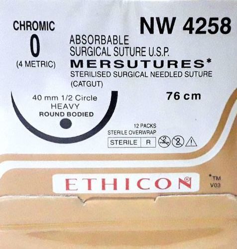 Ethicon Sterilised Surgical Gut Chromic (NW4258)