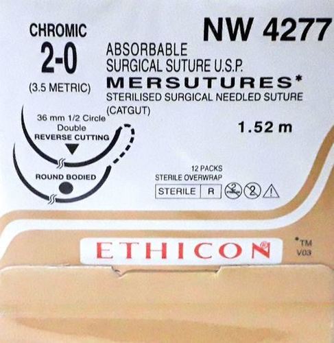 Ethicon Sterilised Surgical Gut Plain (Nw5018)
