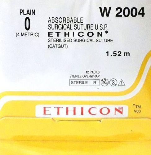 Ethicon Sterilised Surgical Gut - Plain (W2004)