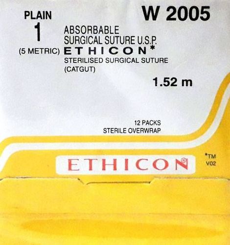 Ethicon Sterilised Surgical Gut - Plain (W2005)