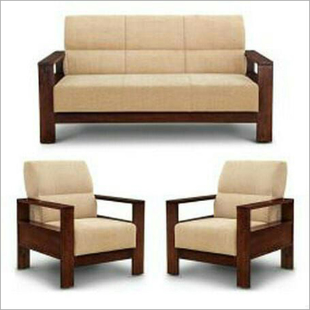 Polished Sagwan Sofa Set