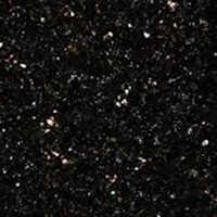 Black Galaxy Granite Slab - 15-20 Mm Thickness, Black With Gold And White Flecks | Scratch And Stain Resistant, Polished Surface, Versatile For Various Applications