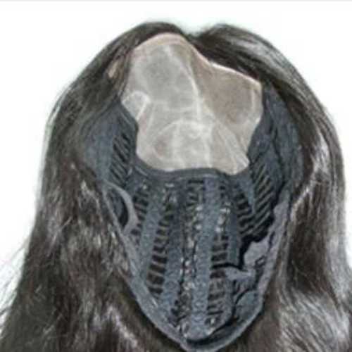 Front Lace Wig - Human Hair, Long Length, Black Color | Hand-tied, Medium Density, Breathable, Comfortable, Lightweight, Versatile