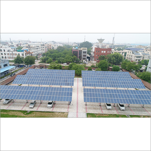 Blue Industrial On Grid Solar Power Plant