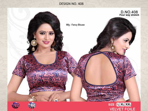 Indian Fancy Cotton Lycra Printed Blouse