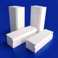 Alumina Lining Brick - High Purity Alumina, 0.02%-0.027% Wear Resistance, Excellent Corrosion Resistance - Ideal For Ball Mill In Ceramic, Cement, Chemical, Medicine, And Coating Industries