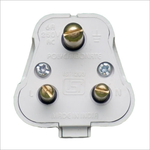 Plug Top Round 3 Pin Plug