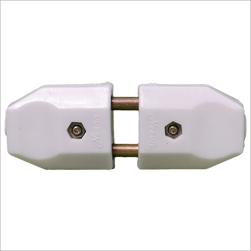 Polycarbonate White Plastic 2 Pin Electrical Plug